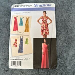 2008 Uncut Simplicity Sundress Maxi Dress for sizes 14,16,18,20,22